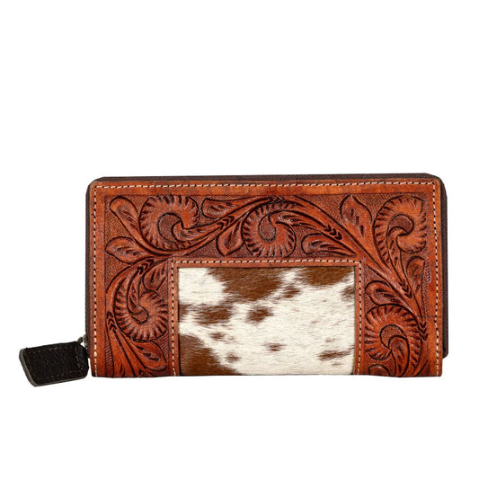 Carrie - Hand Carved Cowhide Wallet