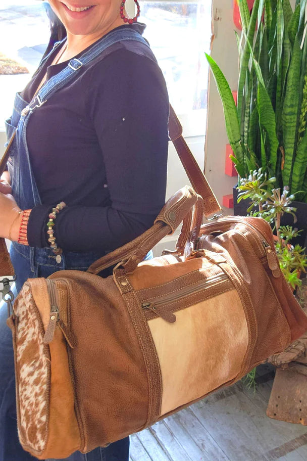 Jersey Traveller with Aged Leather Trim