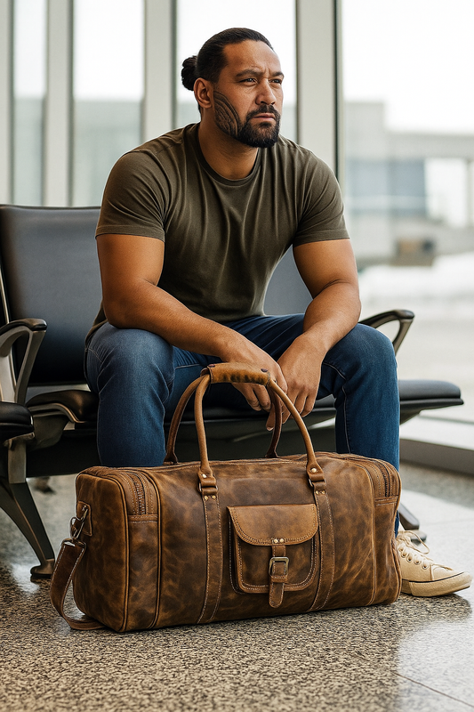 Aged Leather Duffle