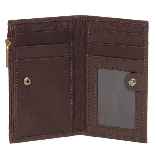 'Pretty Little Thing' - Cards Purse - Rich Chocolate Brown