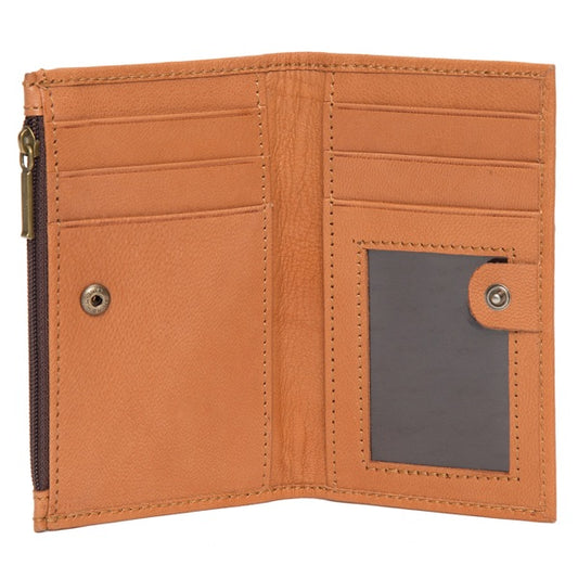 'Pretty Little Thing' - Cards Purse - Caramel Tan