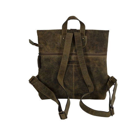 George - Vintage Aged Leather Backpack!