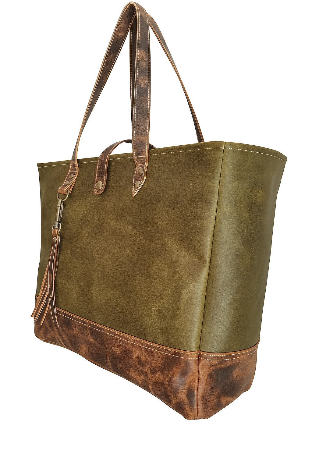 Wendy XL Weekender Bag - Green Aged Leather