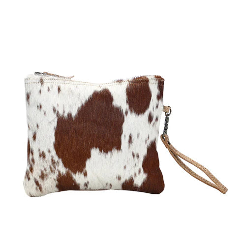 Tilly Brown & White Cowhide Shoulder Bag