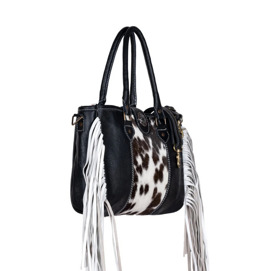 Shelley Cowhide Handbag + Shoulder Strap