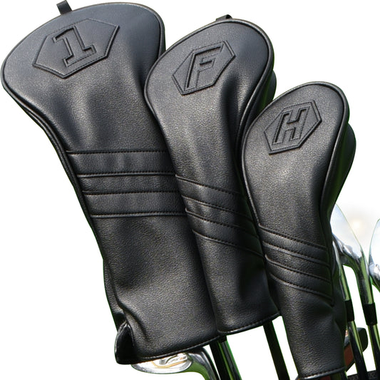 Leather Golf Head Covers - Set of 3