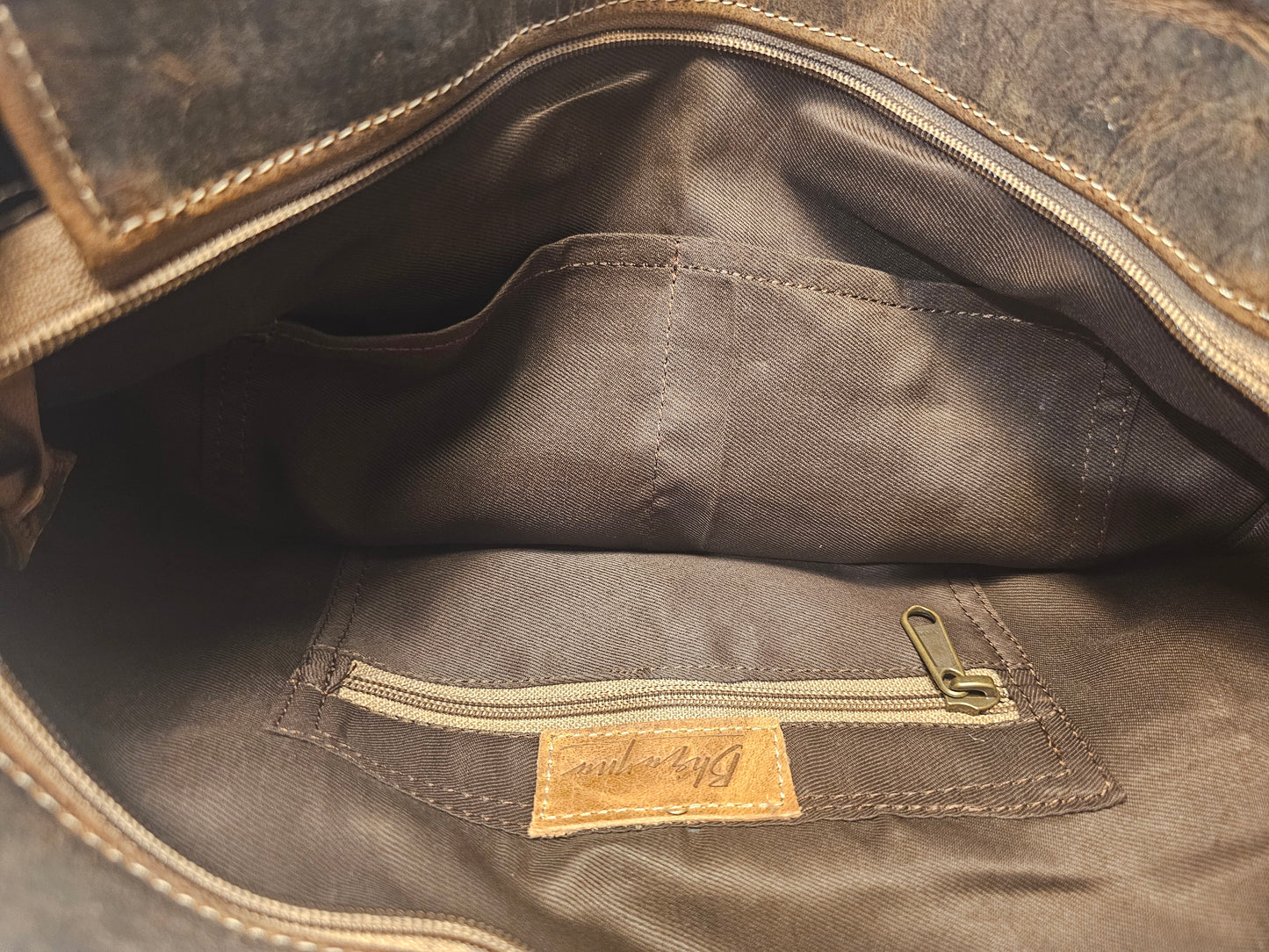 Hunter Green Leather Tote