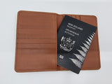 Cowhide Passport Holder - Jersey Brown