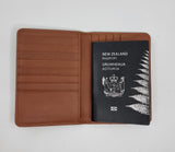 Cowhide Passport Holder - Jersey Brown