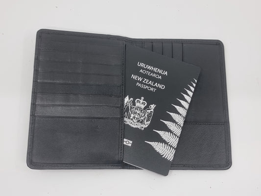 Aged Leather Passport Holder