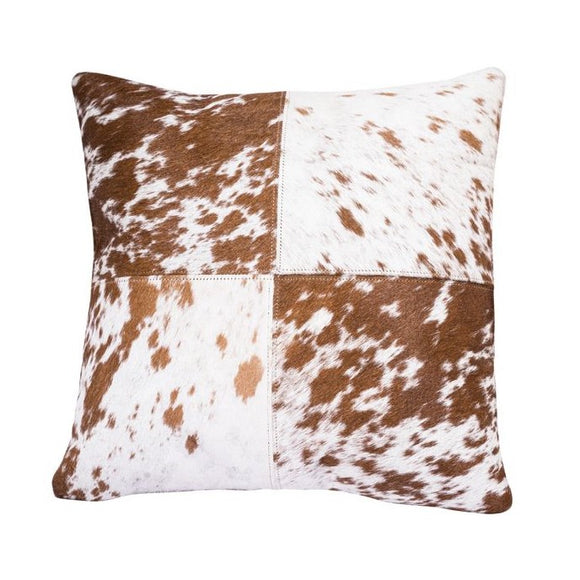 LARGE Cushion Cover - Jersey Brown & White