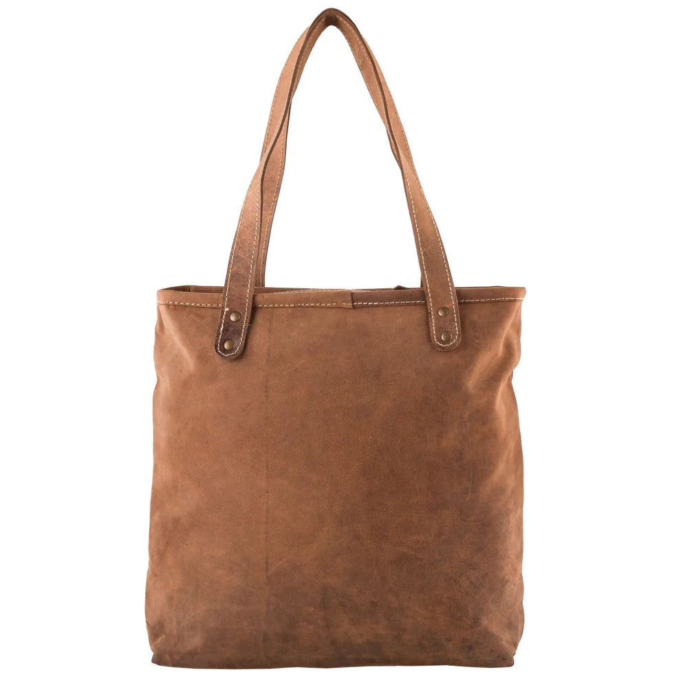 Brooke - Toffee Aged Tote