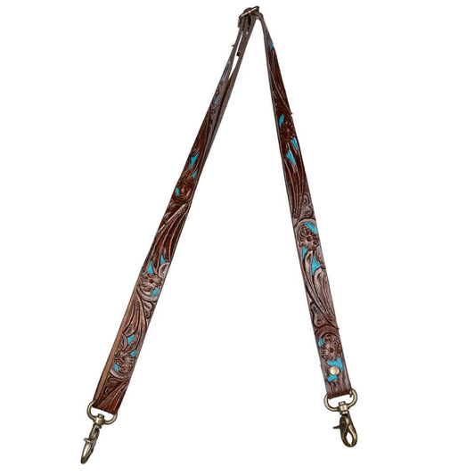 Turquoise Strap - Aged Leather