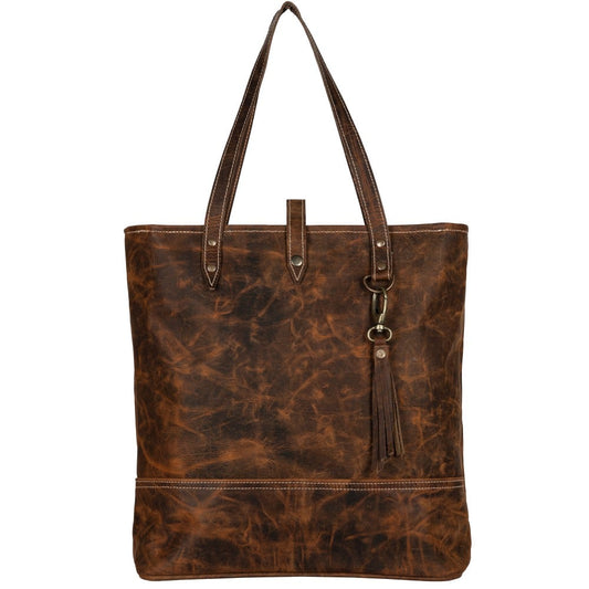 Ridge Aged Leather Tote