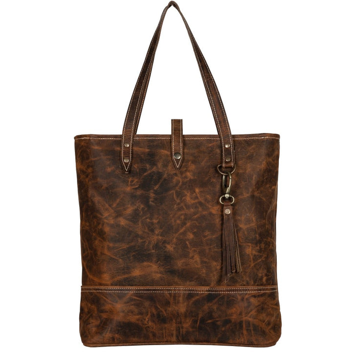 Ridge Aged Leather Tote