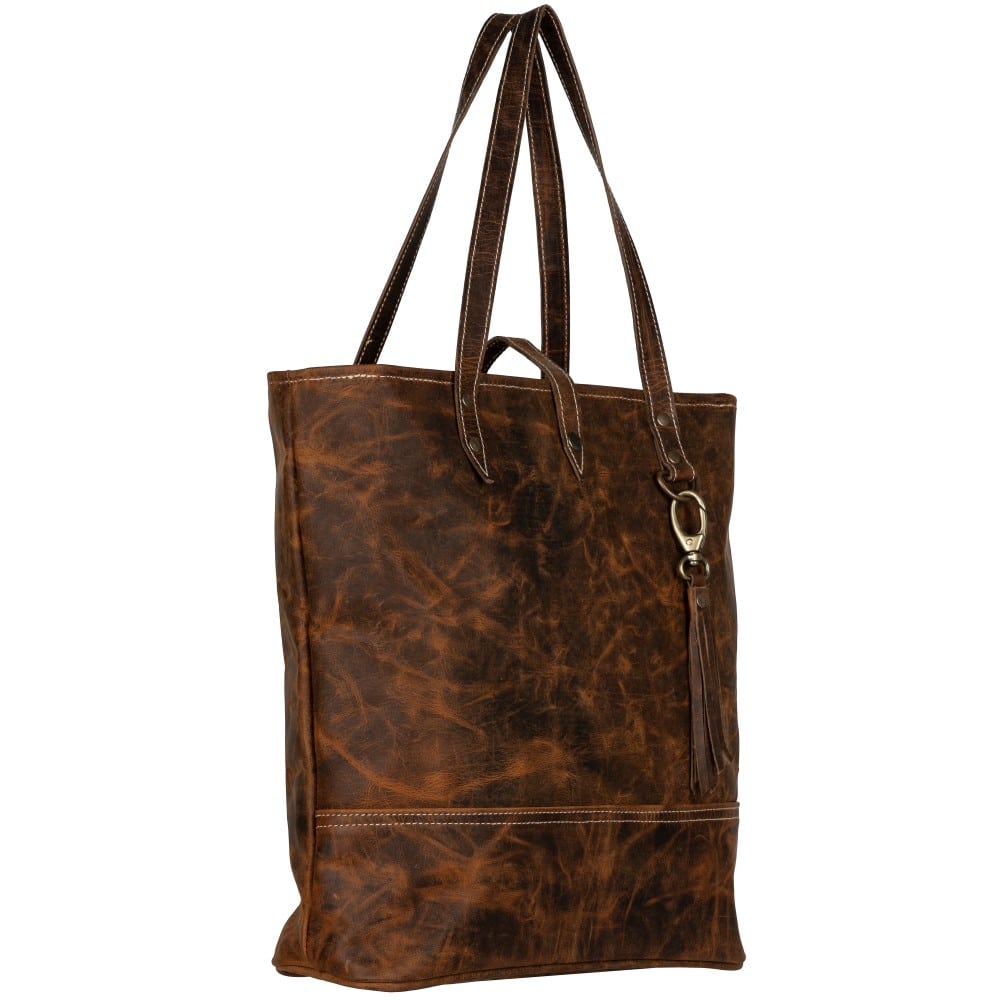 Ridge Aged Leather Tote