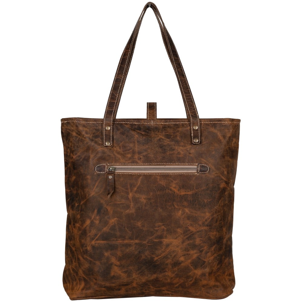 Ridge Aged Leather Tote
