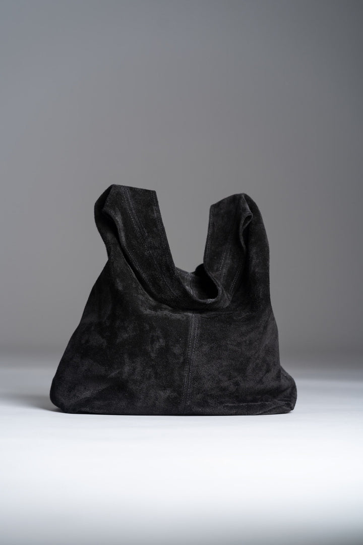 Gia - Noir Luxe Suede Tote