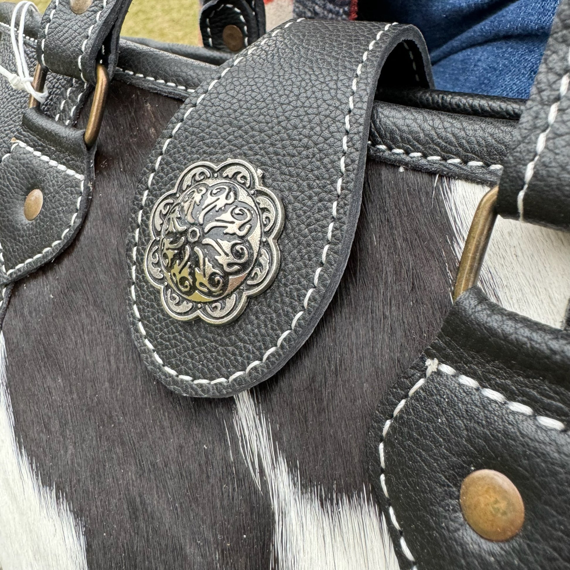 Shelley Cowhide Handbag + Shoulder Strap