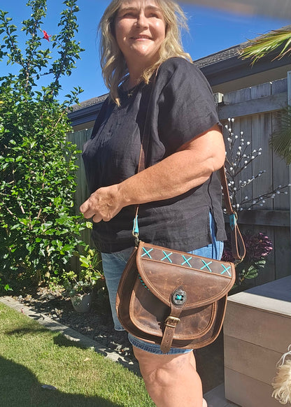 Paxton - Aged Leather - Shoulder Bag