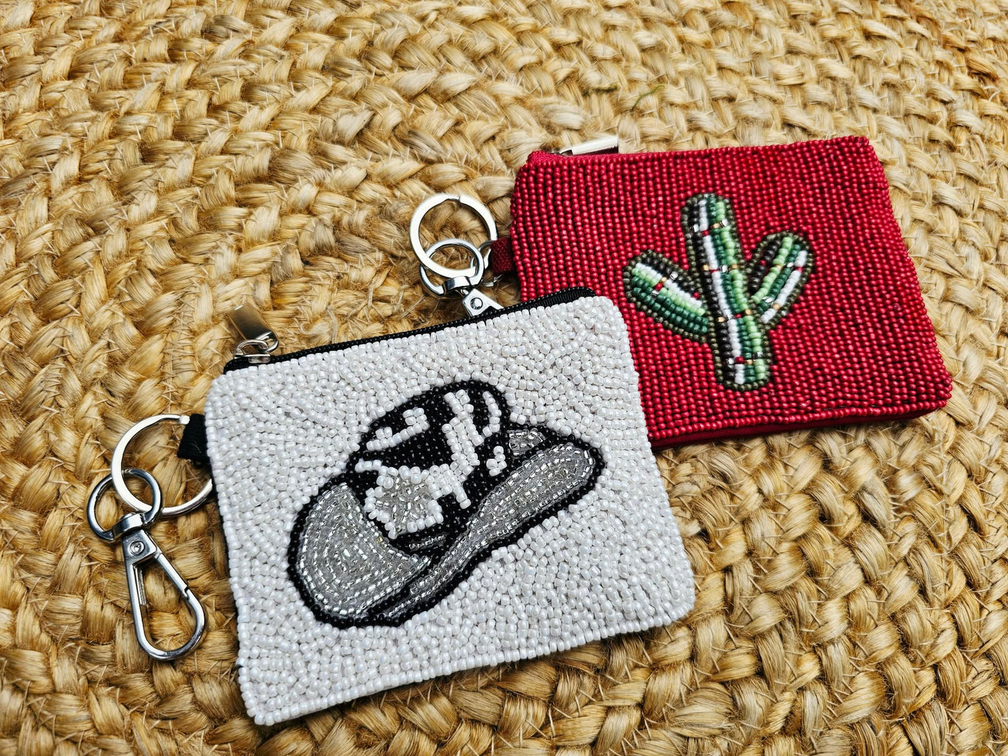 Hot Cactus - Beaded Coin Purse/Bag Charm