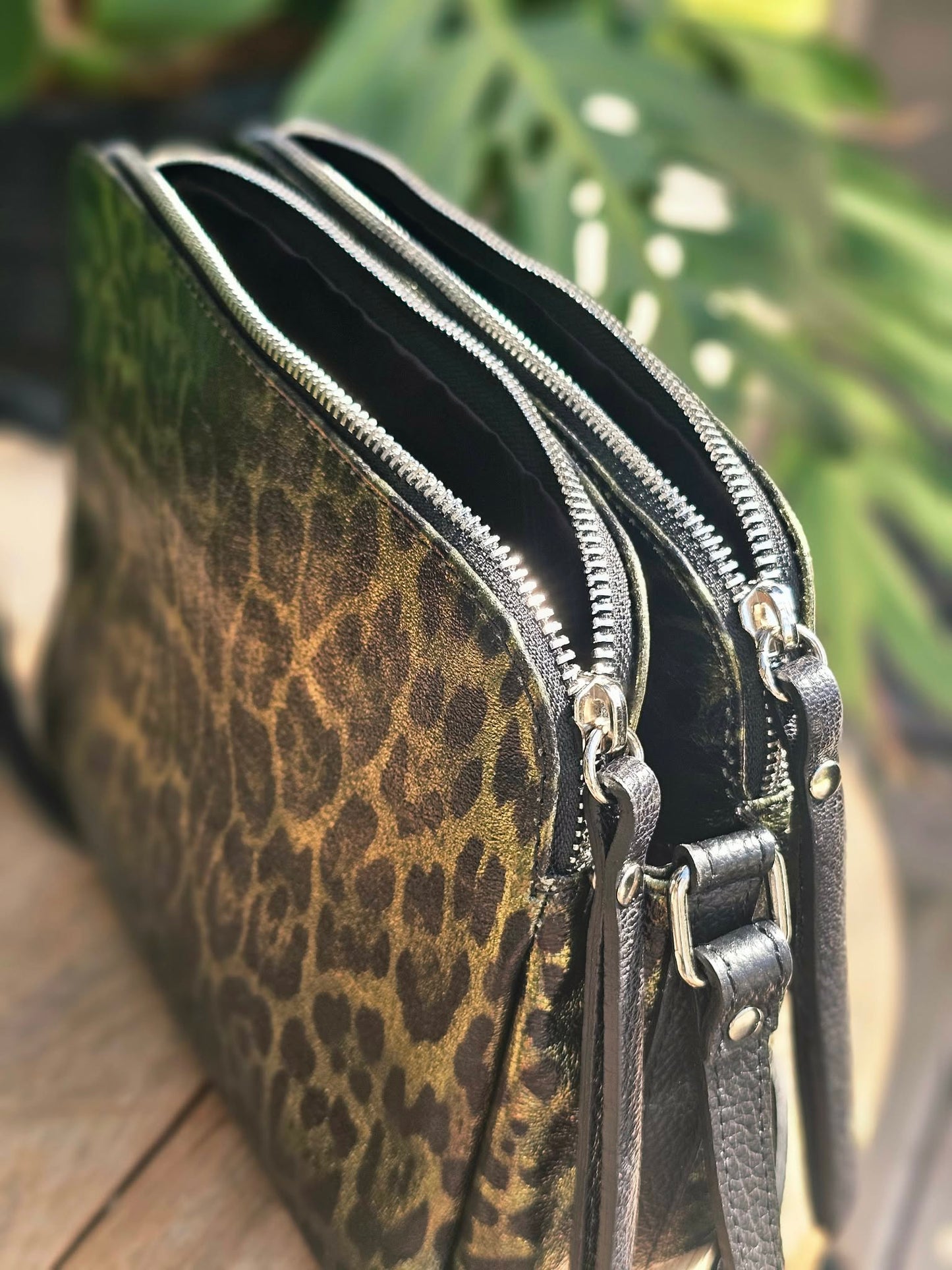 Jett - Double Zipper Bag - Gunmetal