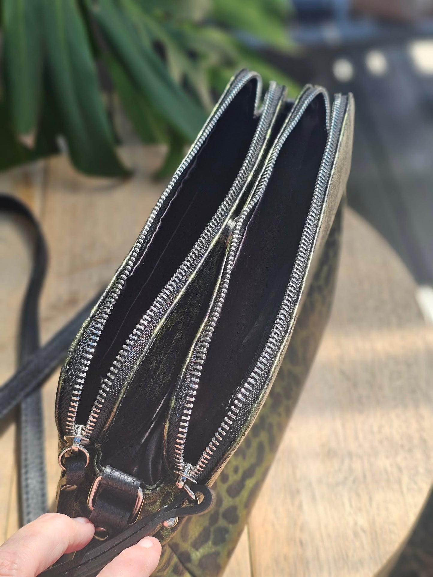 Jett - Double Zipper Bag - Gunmetal