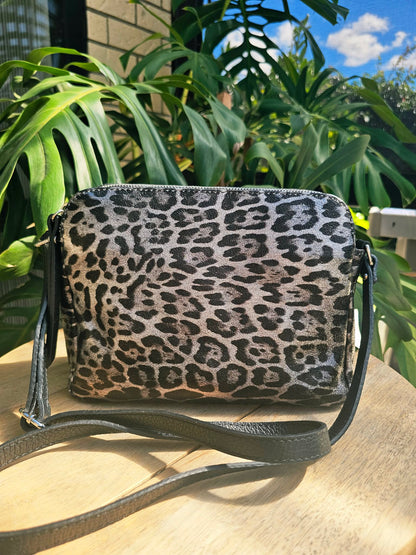 Jett - Double Zipper Bag - Gunmetal