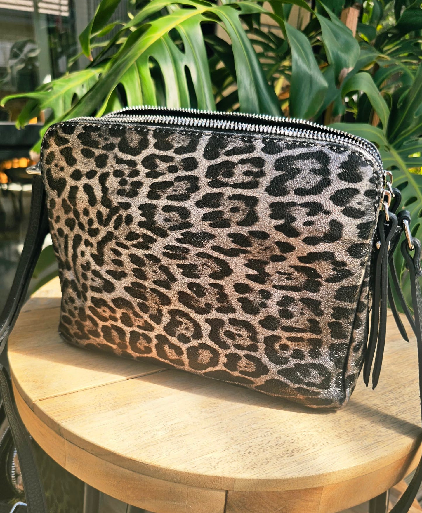 Jett - Double Zipper Bag - Gunmetal