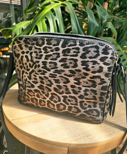 Jett - Double Zipper Bag - Gunmetal