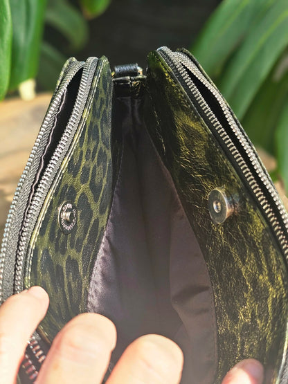 Jett - Double Zipper Bag - Olive