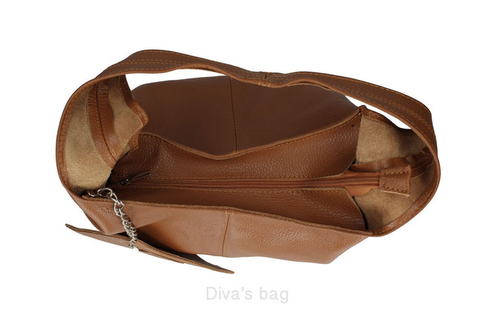 Ally - Caramel Italian Leather