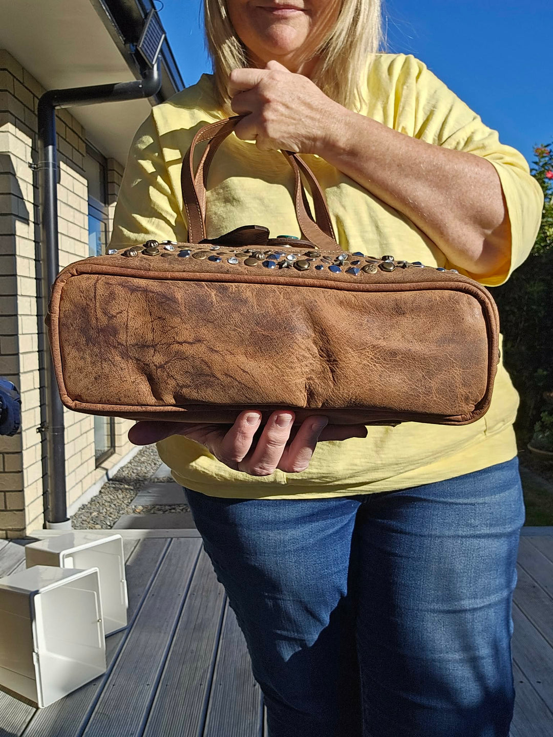 Cassidy Tote - Aged Leather