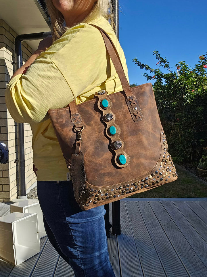 Cassidy Tote - Aged Leather