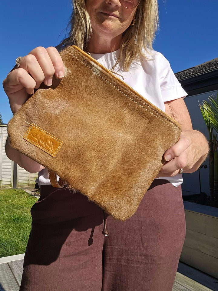 Starlet Cowhide Pouch/Clutch