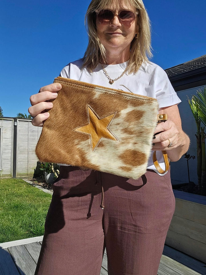 Starlet Cowhide Pouch/Clutch