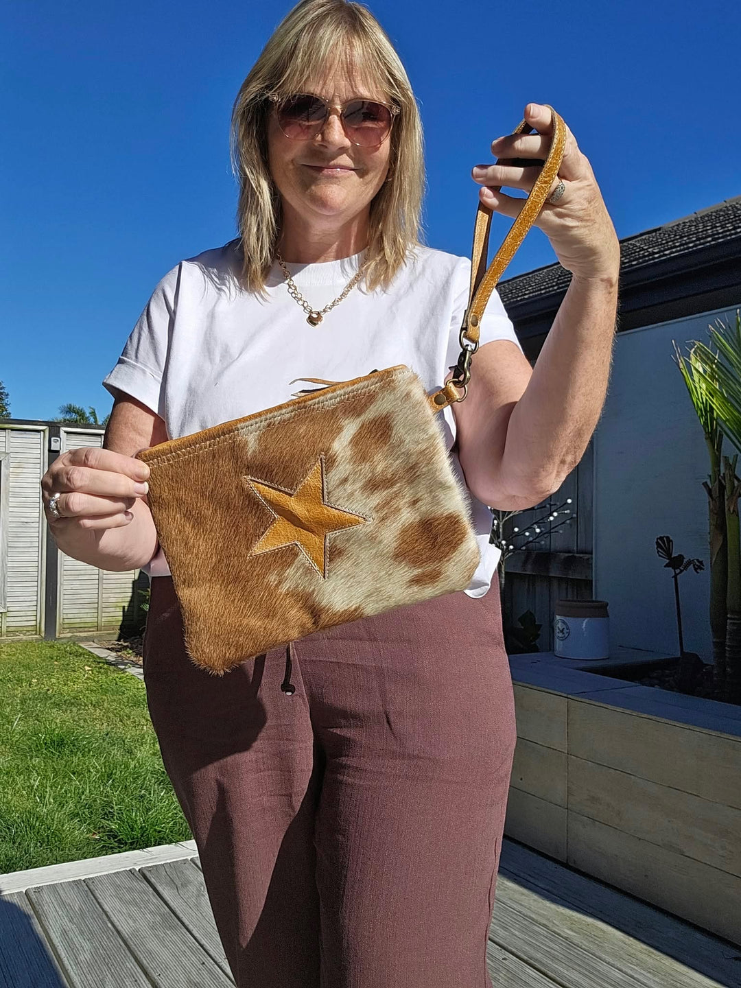 Starlet Cowhide Pouch/Clutch