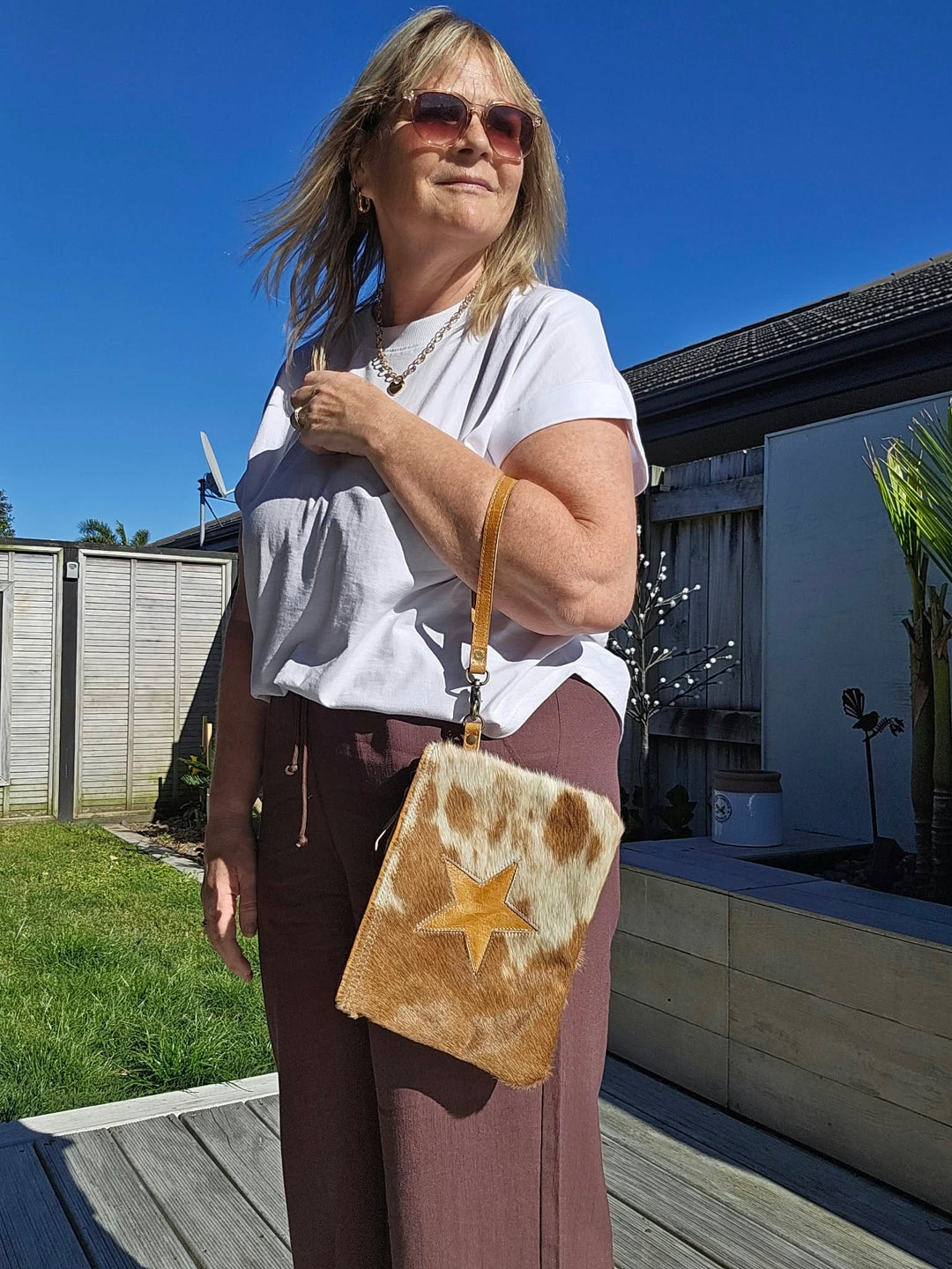 Starlet Cowhide Pouch/Clutch
