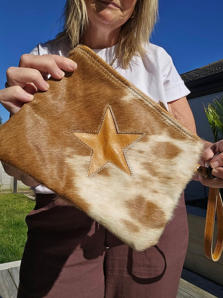 Starlet Cowhide Pouch/Clutch
