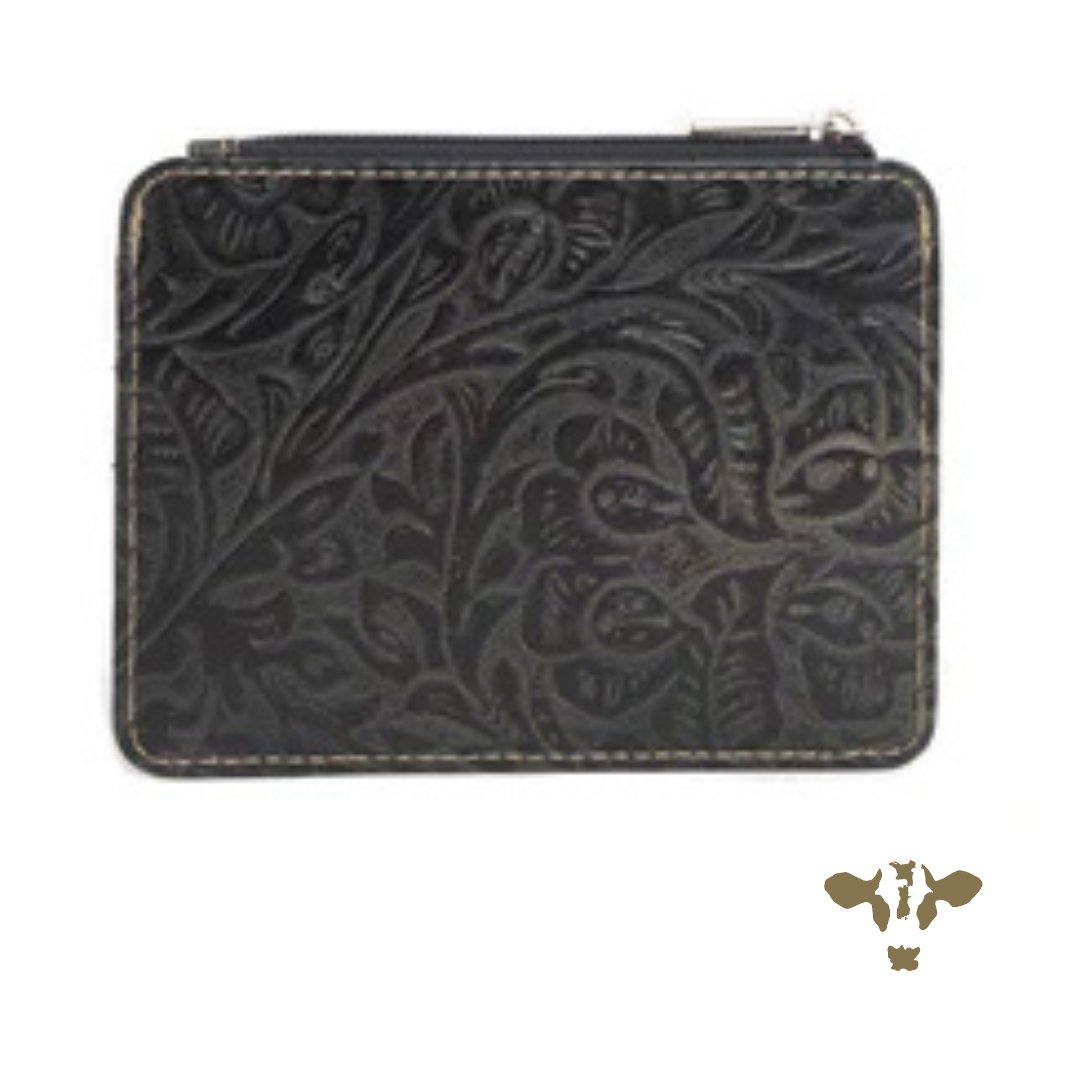 Dixie Pocket Wallet - Credit Card Holder - Black &amp; White