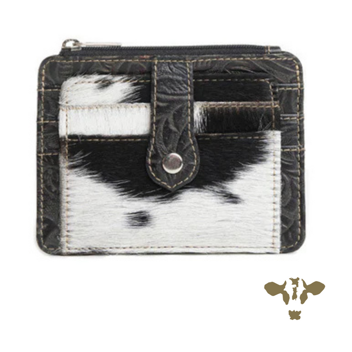 Dixie Pocket Wallet - Credit Card Holder - Black &amp; White