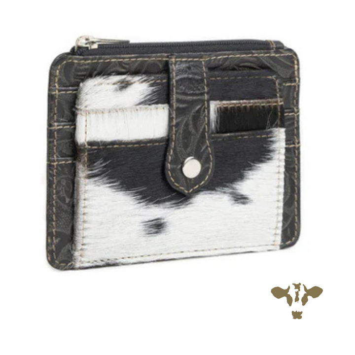 Dixie Pocket Wallet - Credit Card Holder - Black &amp; White