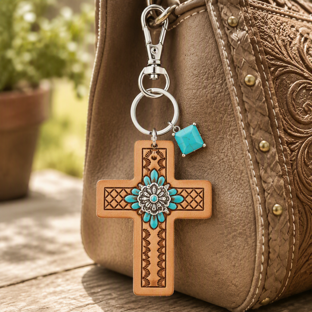 Cowgirl Cross - Keyring/Bag Charm