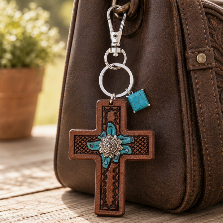 Cowgirl Cross - Keyring/Bag Charm