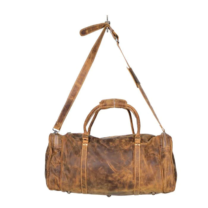 Aged Leather Jersey Traveller