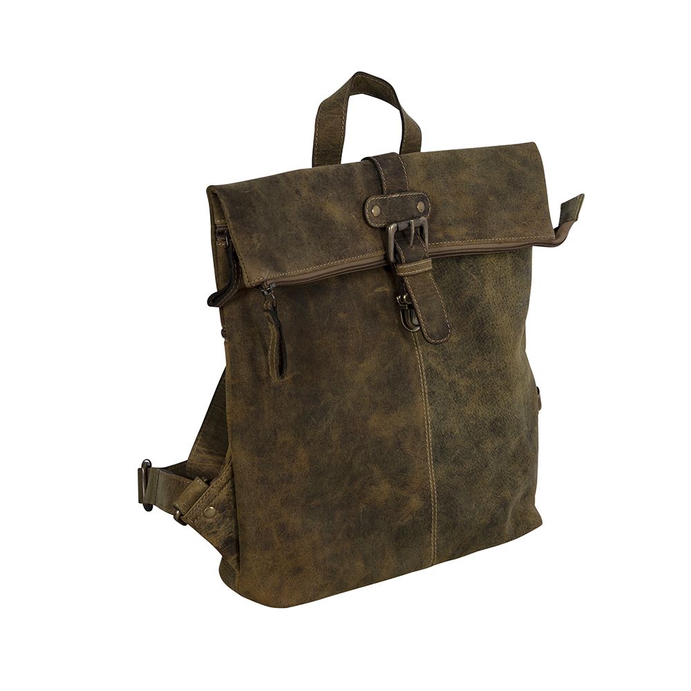 George - Vintage Aged Leather Backpack!
