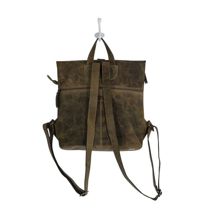 George - Vintage Aged Leather Backpack!