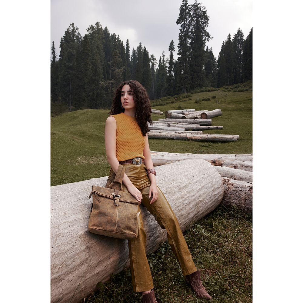 George - Vintage Aged Leather Backpack!