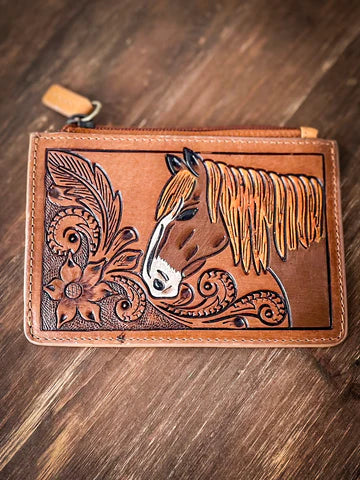 Caballo - Leather Credit Card/Coin Holder