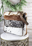 Lizzy Cowhide Panel Laptop Bag